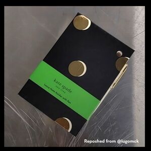 Kate Spade NWOT Stationary Note Holder w/Pen!